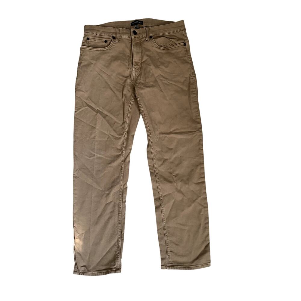 Banana Republic Traveler Pants Men's 34x30 Khaki Tan Slim Chino